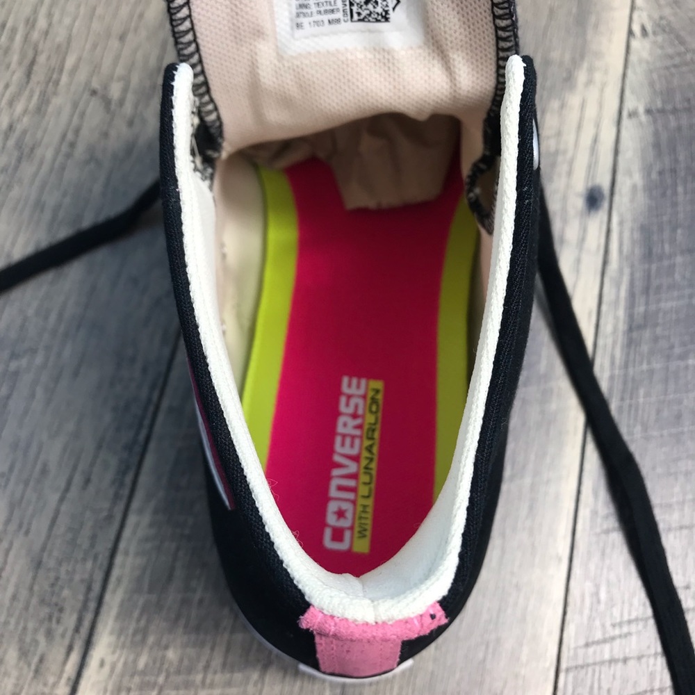 Converse Ctas Pro HI Black Pink Glow M AUTHENTIC - Picture 6 of 7